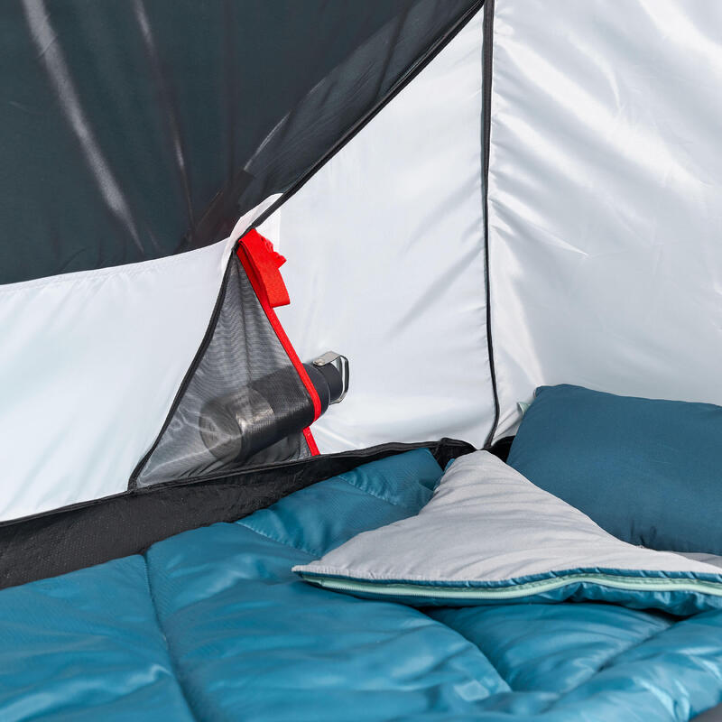 Tente de camping 2 places, 2 SECONDS bleu