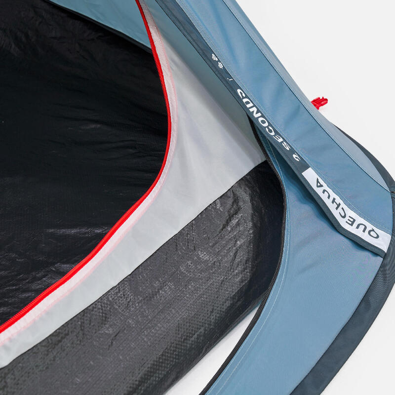 Cort de camping instant 2 locuri, 2 Seconds albastru