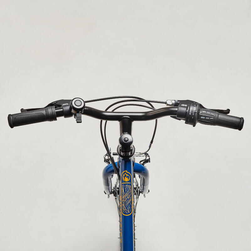 Bicicleta plegable urbana CBC500 rin 20 btwin - azul oscuro - Decathlon