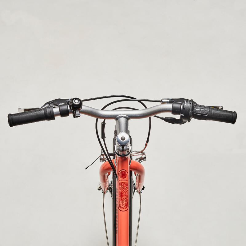 Bicicletă polivalentă Riverside 500 20'' corail copii 120-135 cm