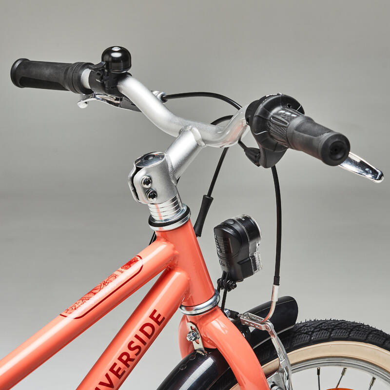 Bicicletă polivalentă Riverside 500 20'' corail copii 120-135 cm