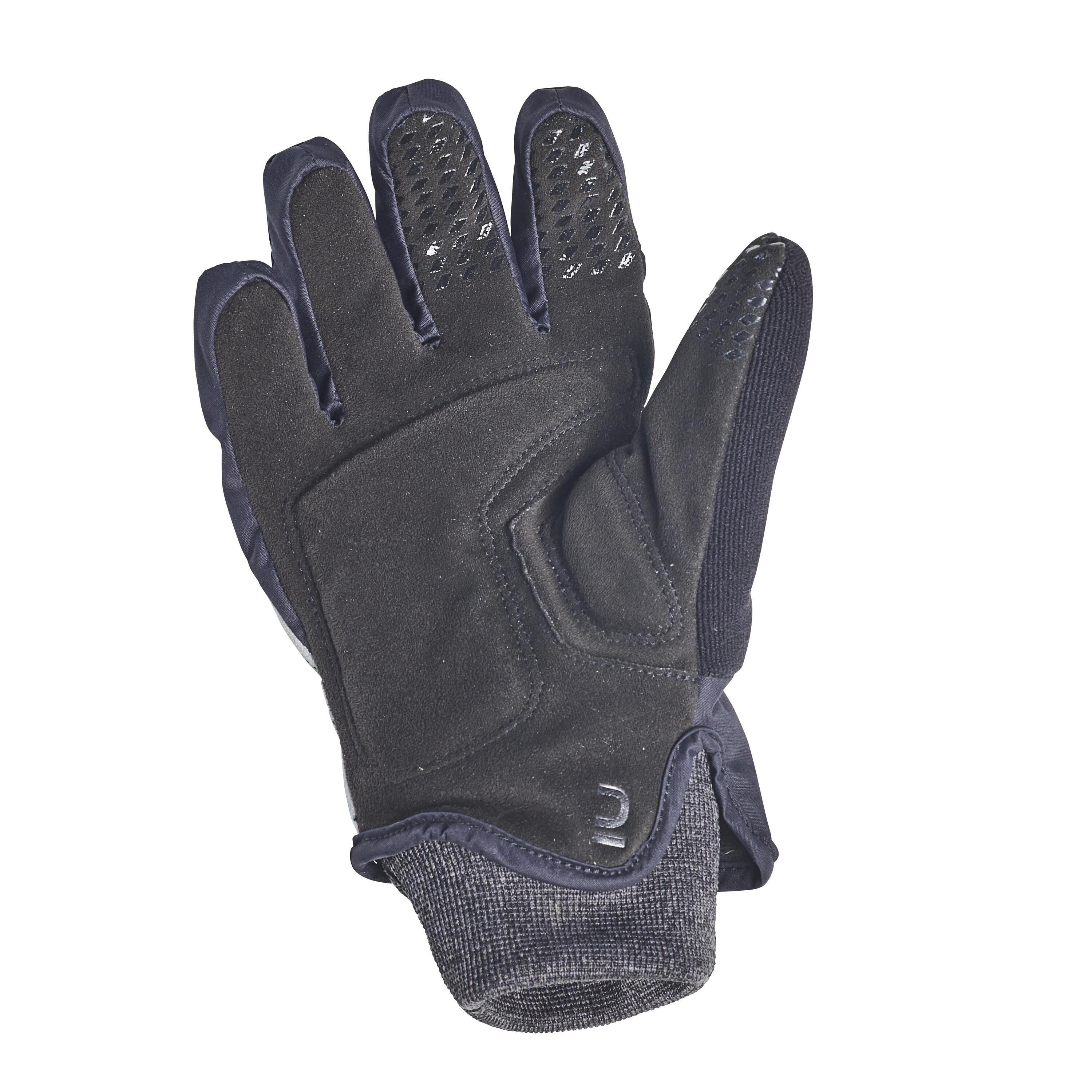 Kids' Winter Cycling Gloves 500 - Black 3/3