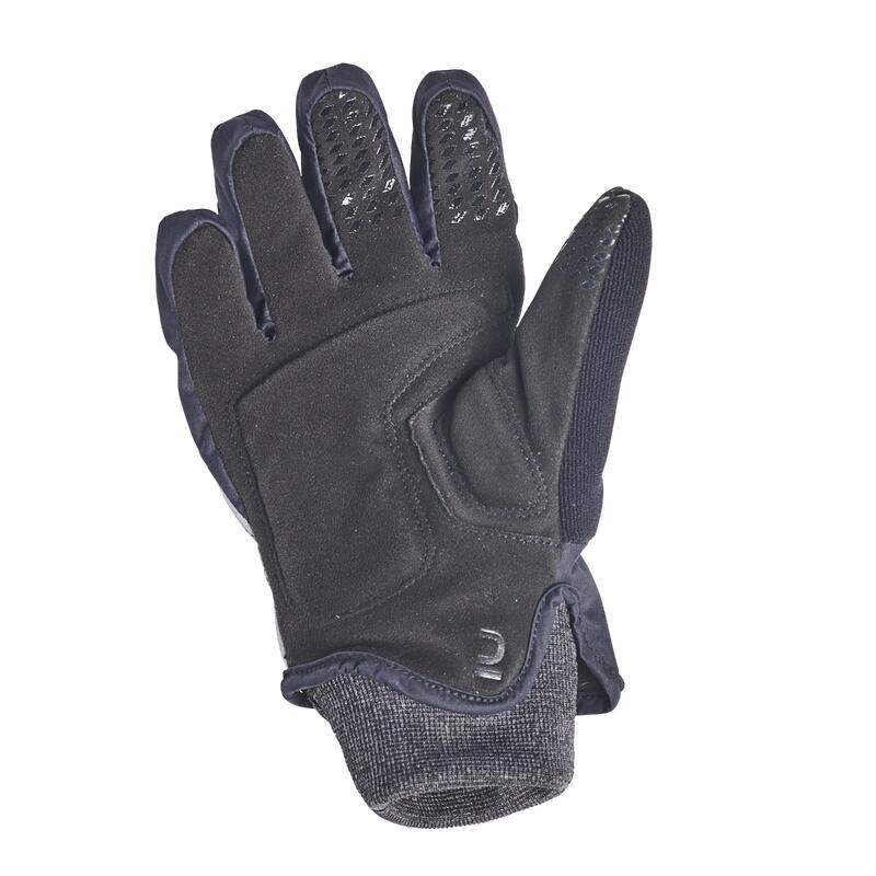 Kids' Winter Cycling Gloves 500 - Black