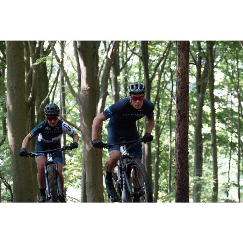 Vélo VTT tout suspendu XC cadre carbone RACE 900 S, Blanc