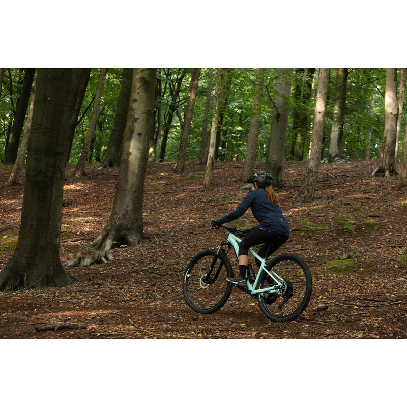 Cortaviento Bici MTB Mujer Azul Marino