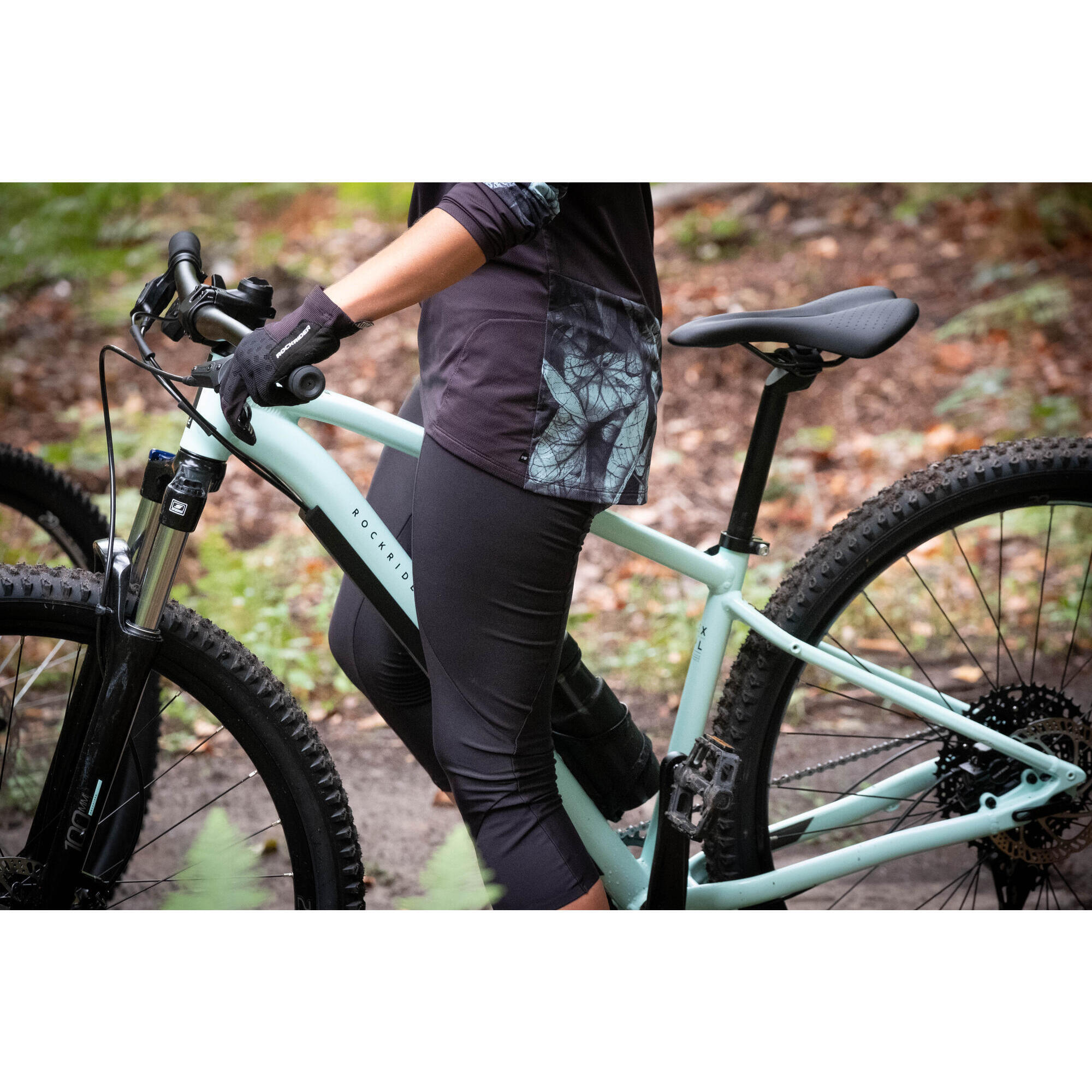 Women's 29" Touring Mountain Bike - Explore 520 Pale Green - ROCKRIDER