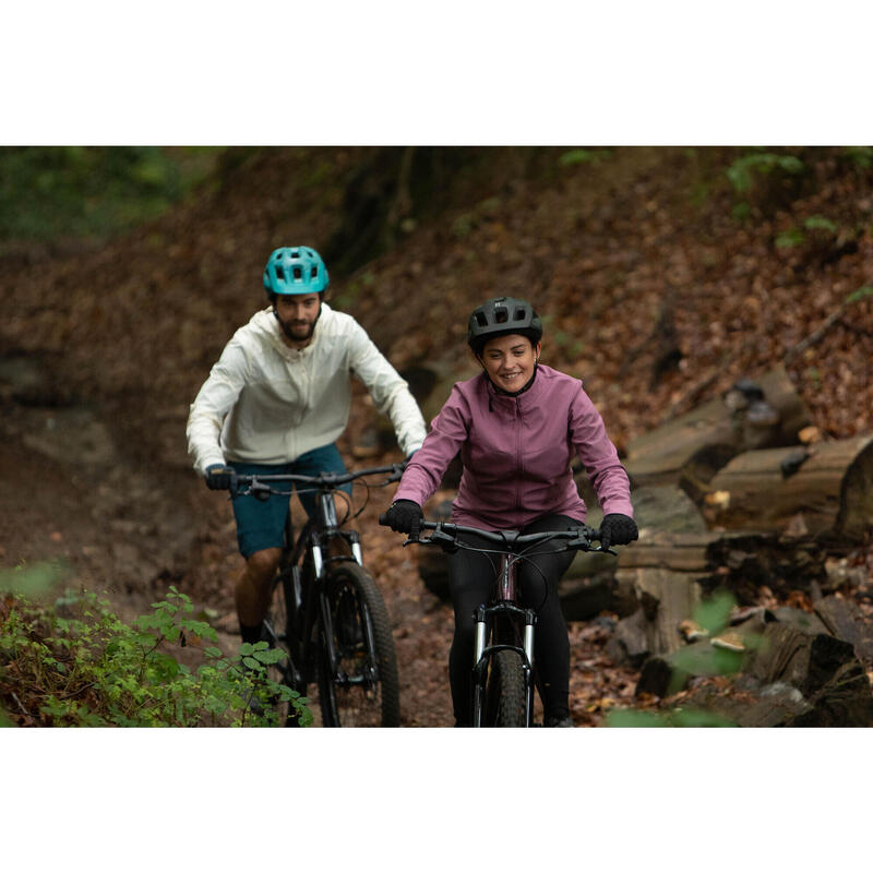 Dámská cyklistická bunda na horské kolo růžová 