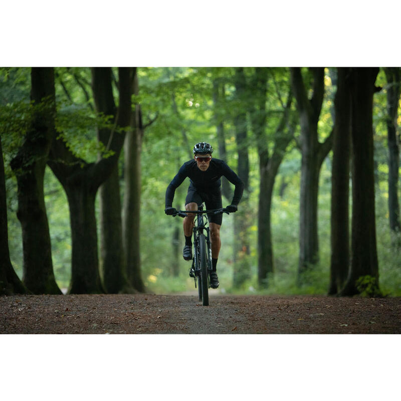 MAILLOT manches longues vélo VTT XC mi saison homme bleu