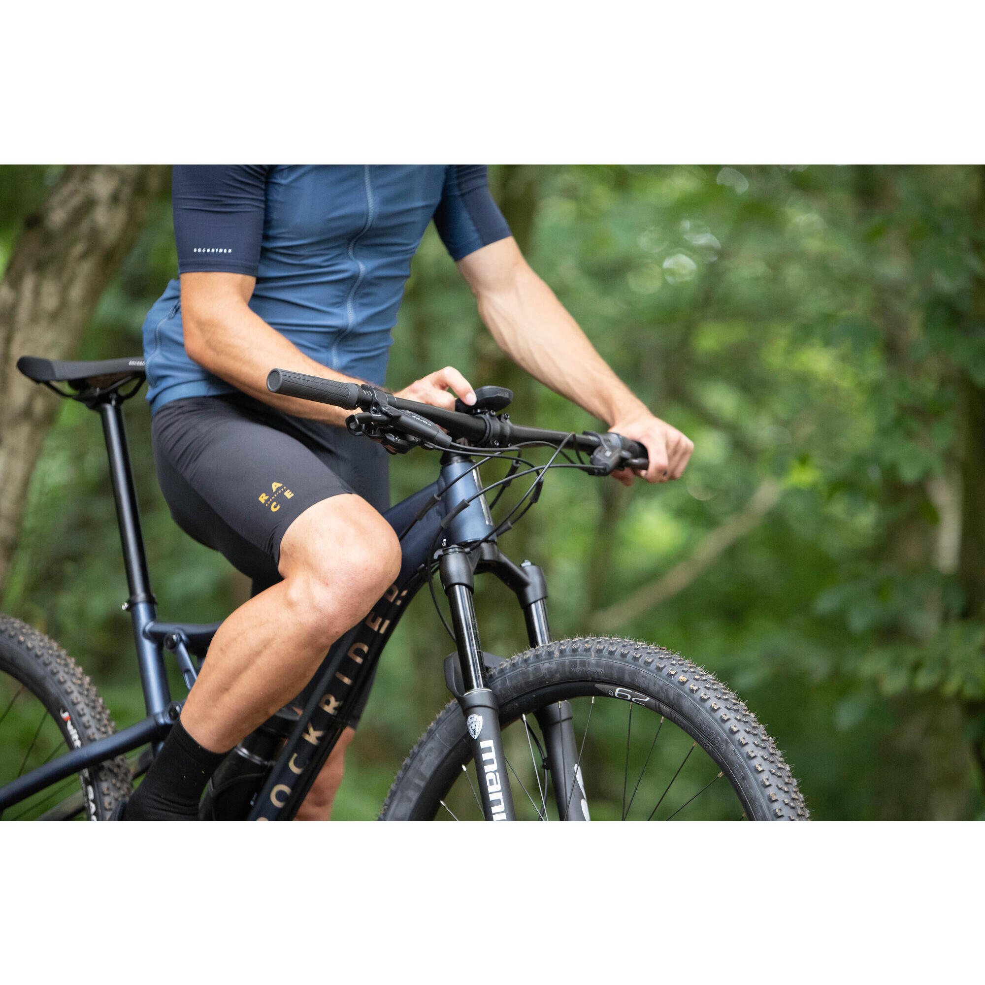 ROCKRIDER Korte MTB broek voor heren RACE 900 zwart Decathlon