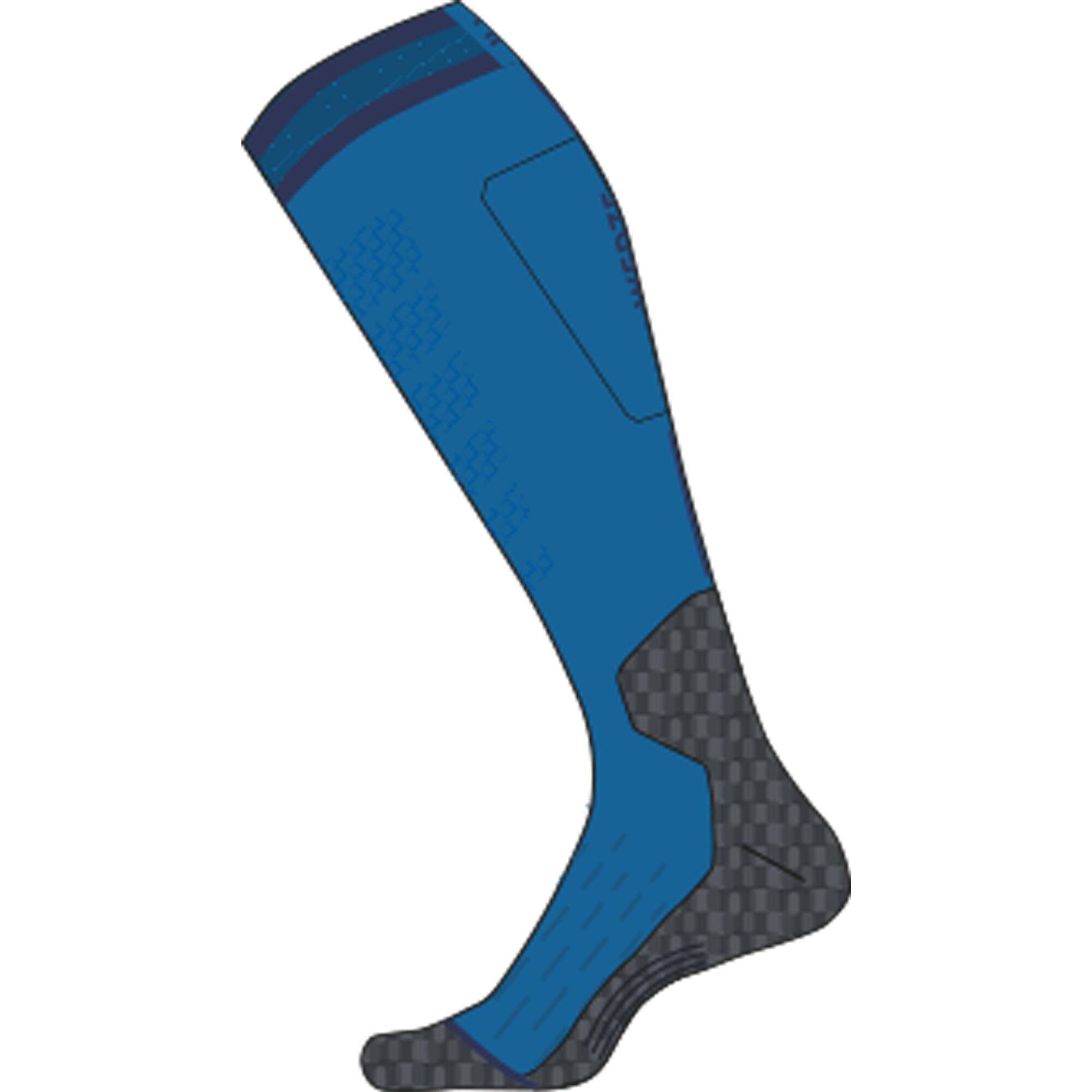 KIDS’ SKI AND SNOWBOARD SOCKS 100 - BLUE 12/12