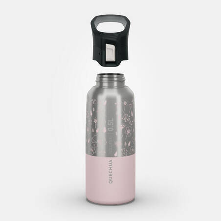Botol Termos Stainless Steel Hiking MH500 0,5 L Pink