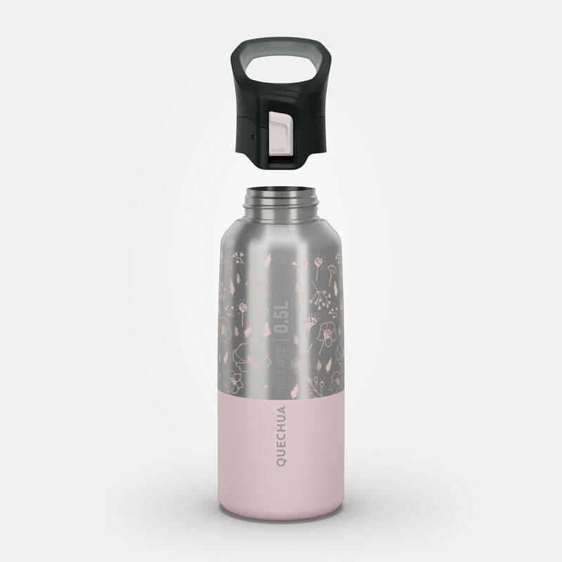 Trinkflasche 0,5 l Isotherm Edelstahl Bergwandern - MH500 rosa