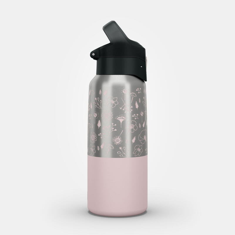 Termos inox cu capac cu deschidere rapidă pentru Drumeție 900 0,5L Roz