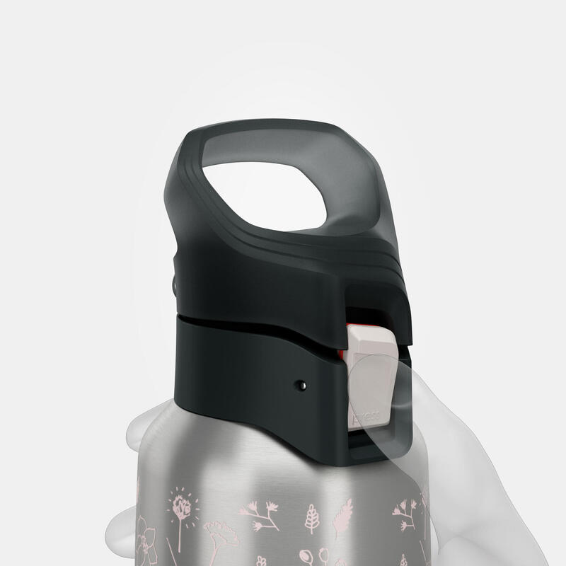 Termos inox cu capac cu deschidere rapidă pentru Drumeție 900 0,5L Roz