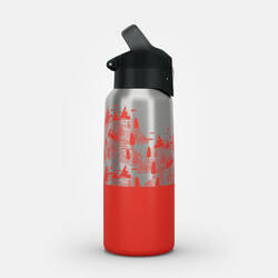 Hiking Insulated Stainless Steel Flask MH500 0.5L Red