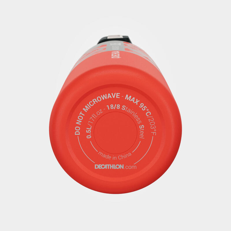 Gourde MH500 isotherme randonnée inox 0,5L graph rouge