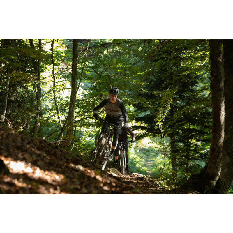 Maglia maniche lunghe mtb uomo EXPL 100 grigia