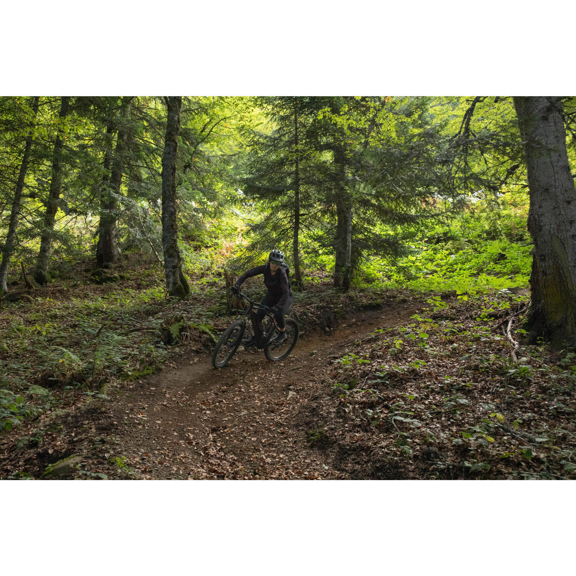 vélo VTT électrique semi-rigide 27,5" - E-ST 500 prune 12/16