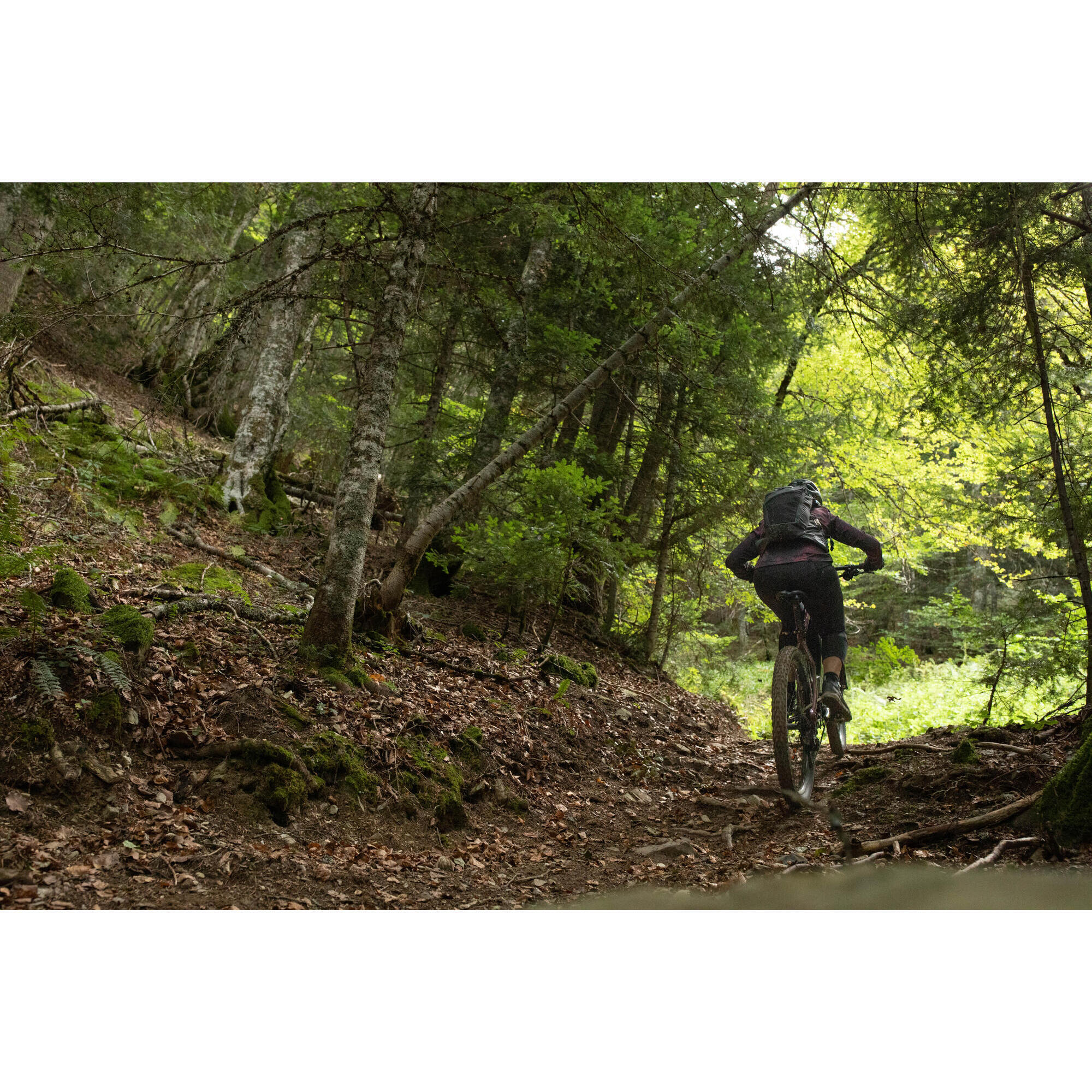 vélo VTT électrique semi-rigide 27,5" - E-ST 500 prune 13/16