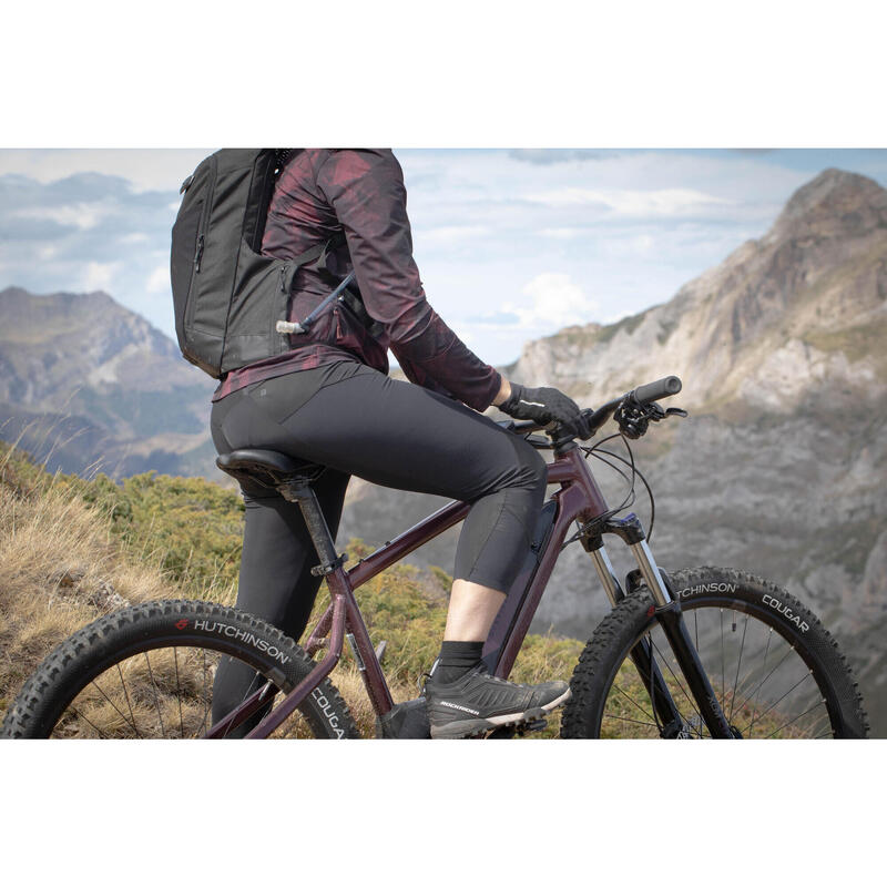 Bicicleta eléctrica de montaña 27,5" mujer Rockrider E-ST 500 burdeos