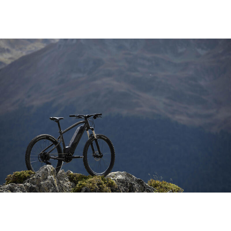 Bici elettrica a pedalata assistita Mtb E-ST 500 nera 27,5"- Motore centrale