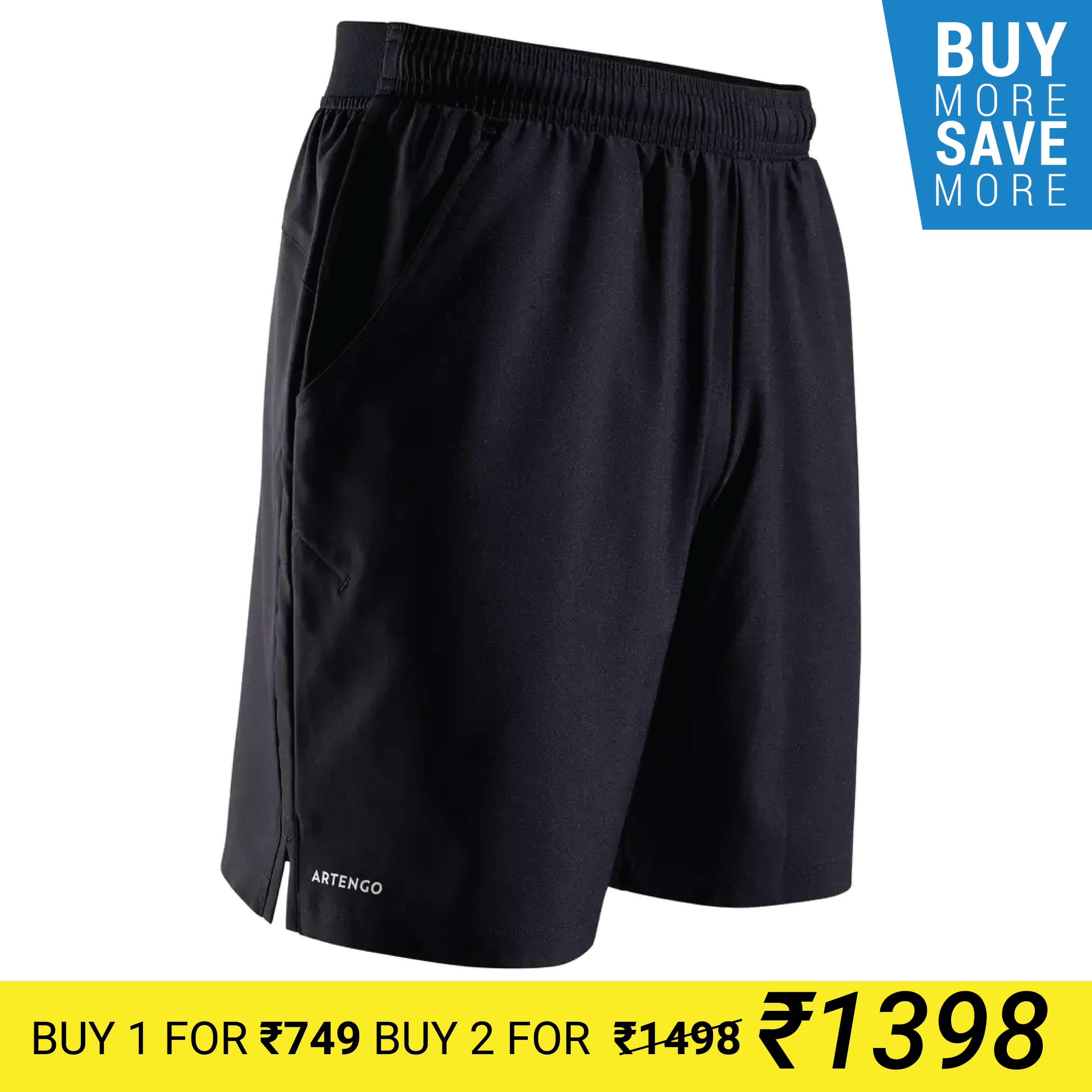 Buy Men's Tennis Shorts TSH 500 Dry Black Online Decathlon