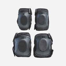 One Size Cycling Elbow and Knee Protectors Set 3-6 Years Black
