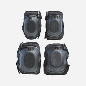 Kit Protección Bici Codos + Rodillas Negro Talla Única 3-6 Años