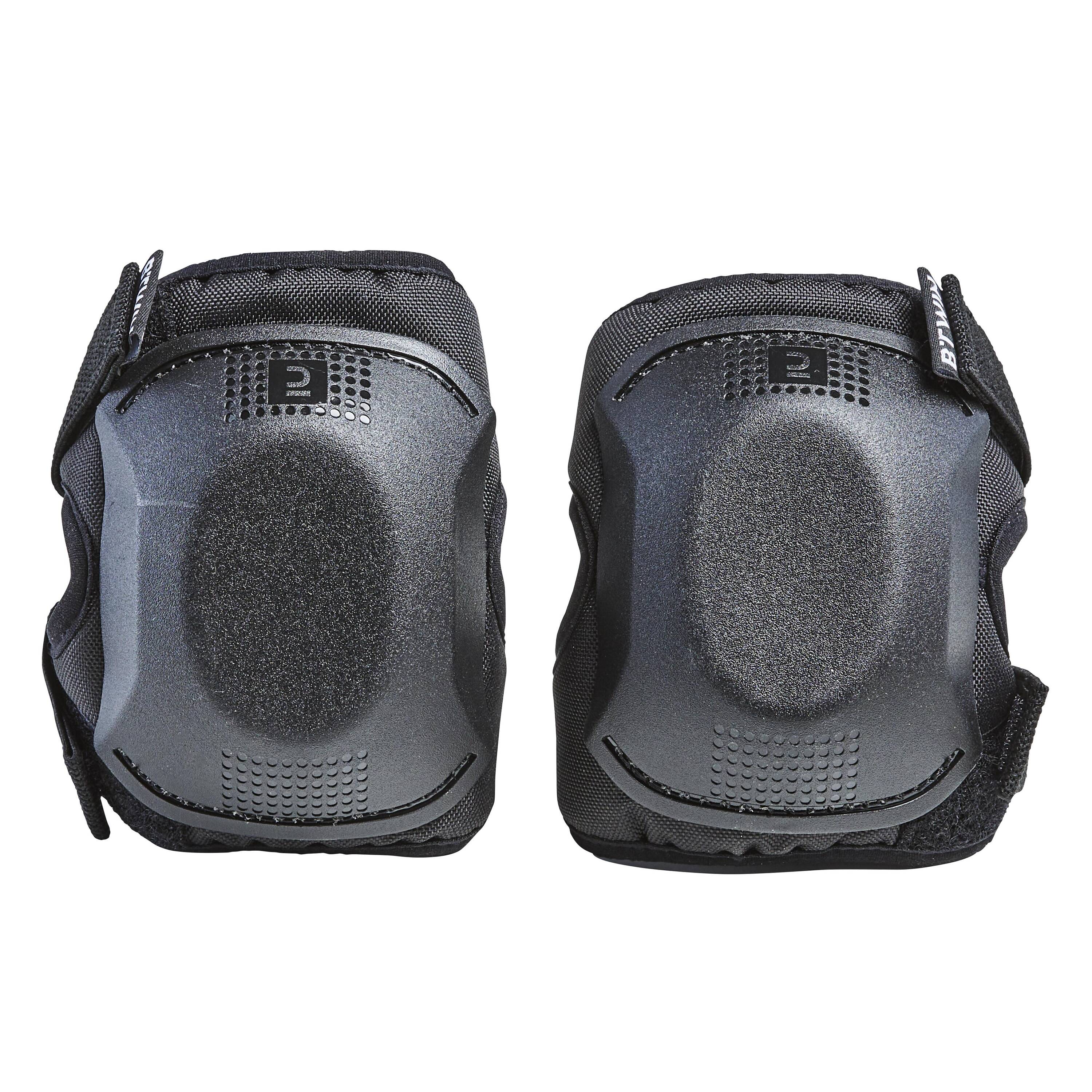 One Size Cycling Elbow and Knee Protectors Set 3-6 Years - Black -  2
