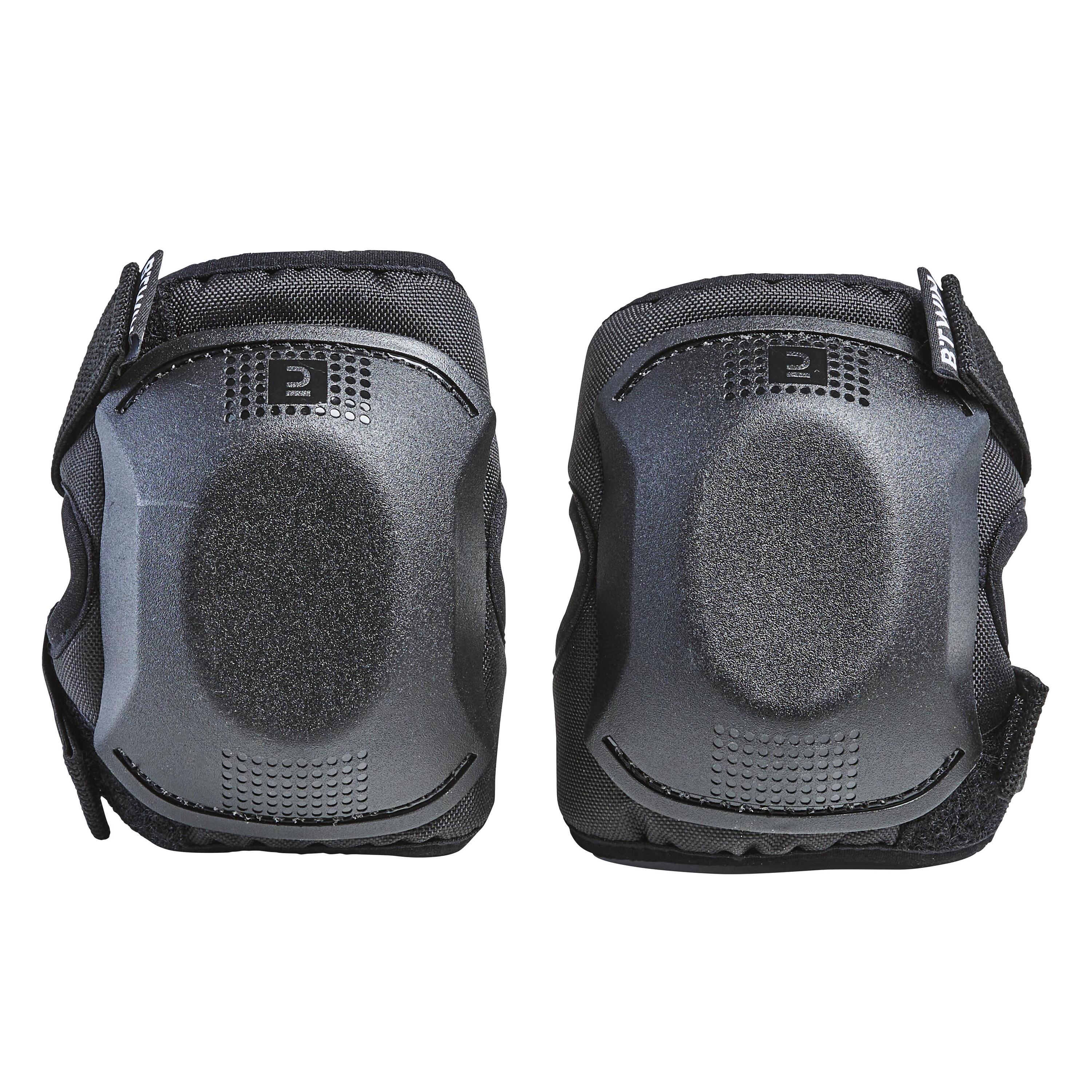 One Size Cycling Elbow and Knee Protectors Set 3-6 Years - Black 2/10