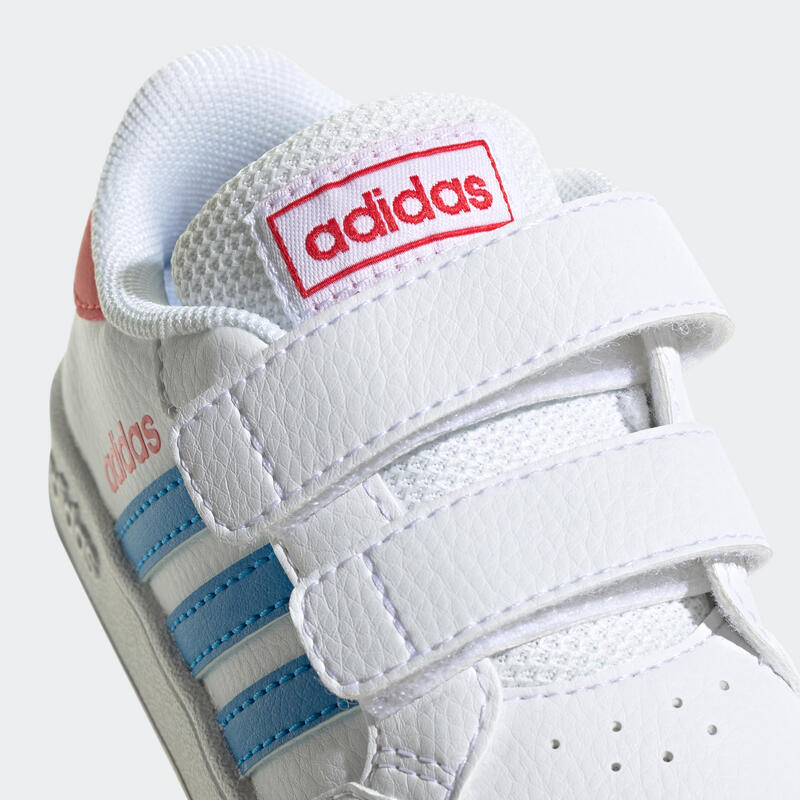 Scarpe da ginnastica Adidas baby BREAKNET bianche blu dal 20 al 27