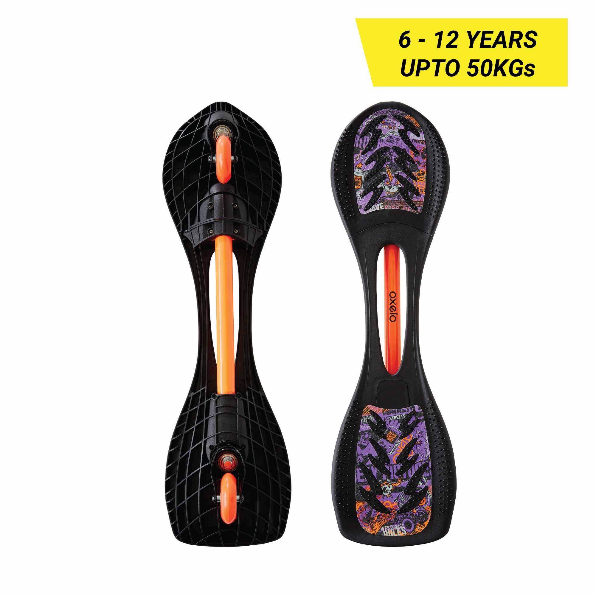 Kids' Waveboard Beginner WB120 Black -  1