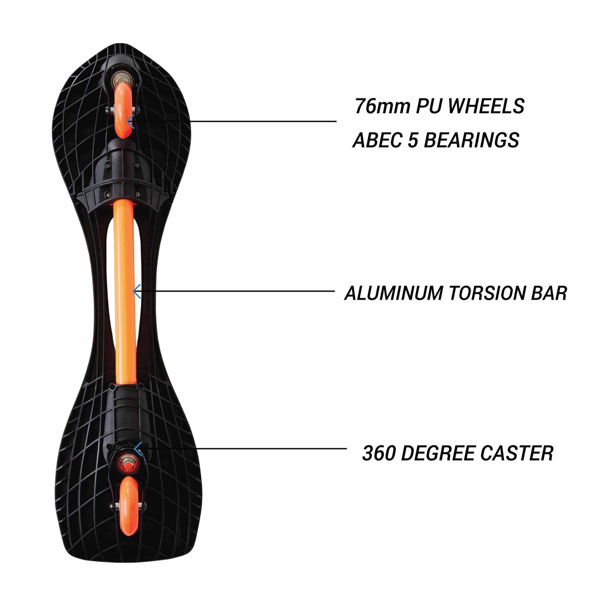 Kids' Waveboard Beginner WB120 Black -  2