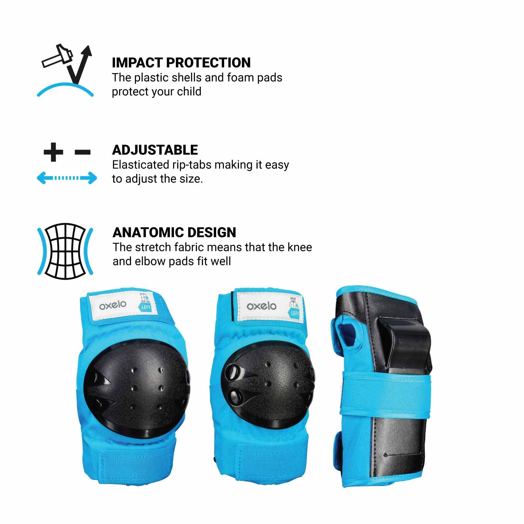 Kids' 3-Piece Safety Guards - Blue -  4