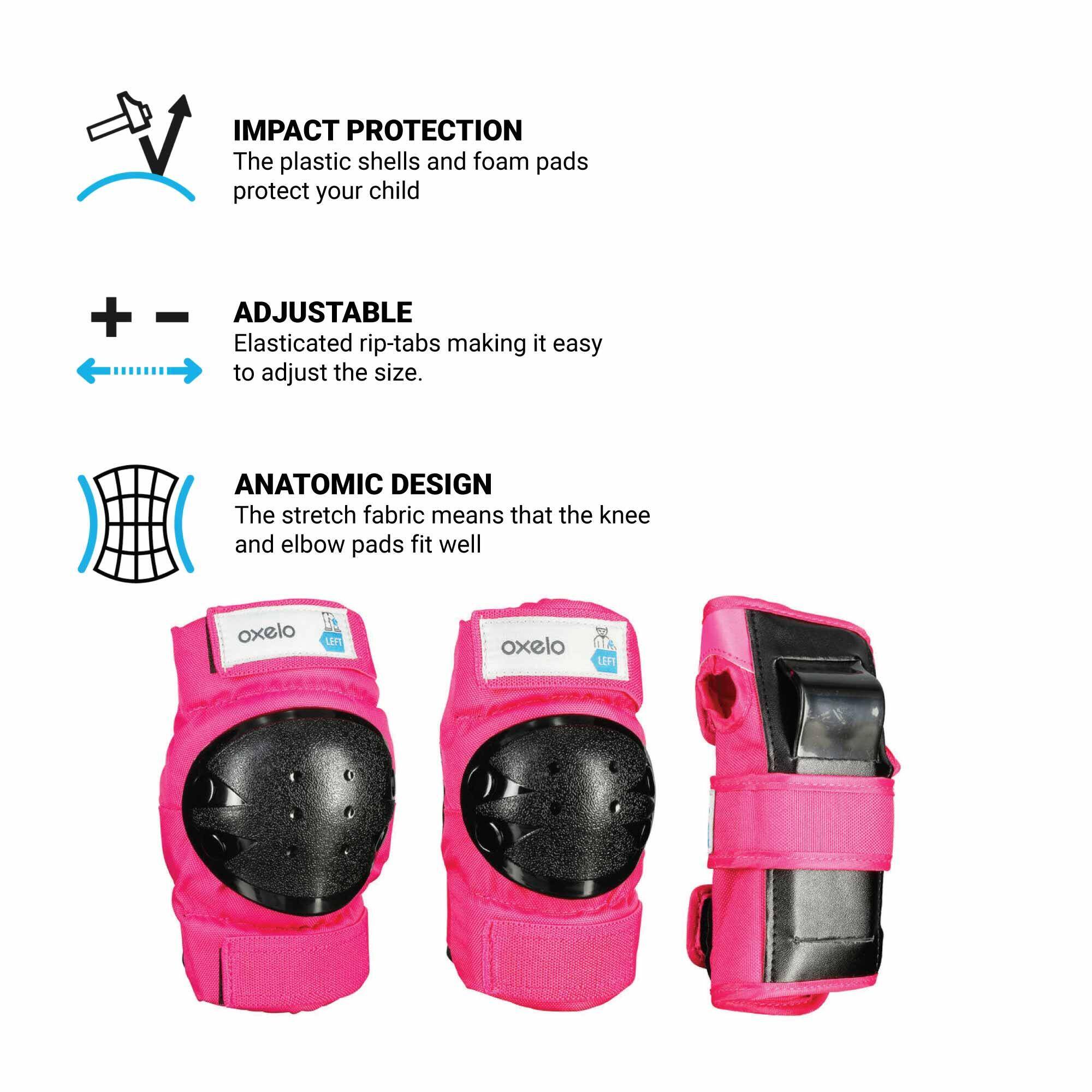 Kids' 3-Piece Safety Guards - Pink -  4