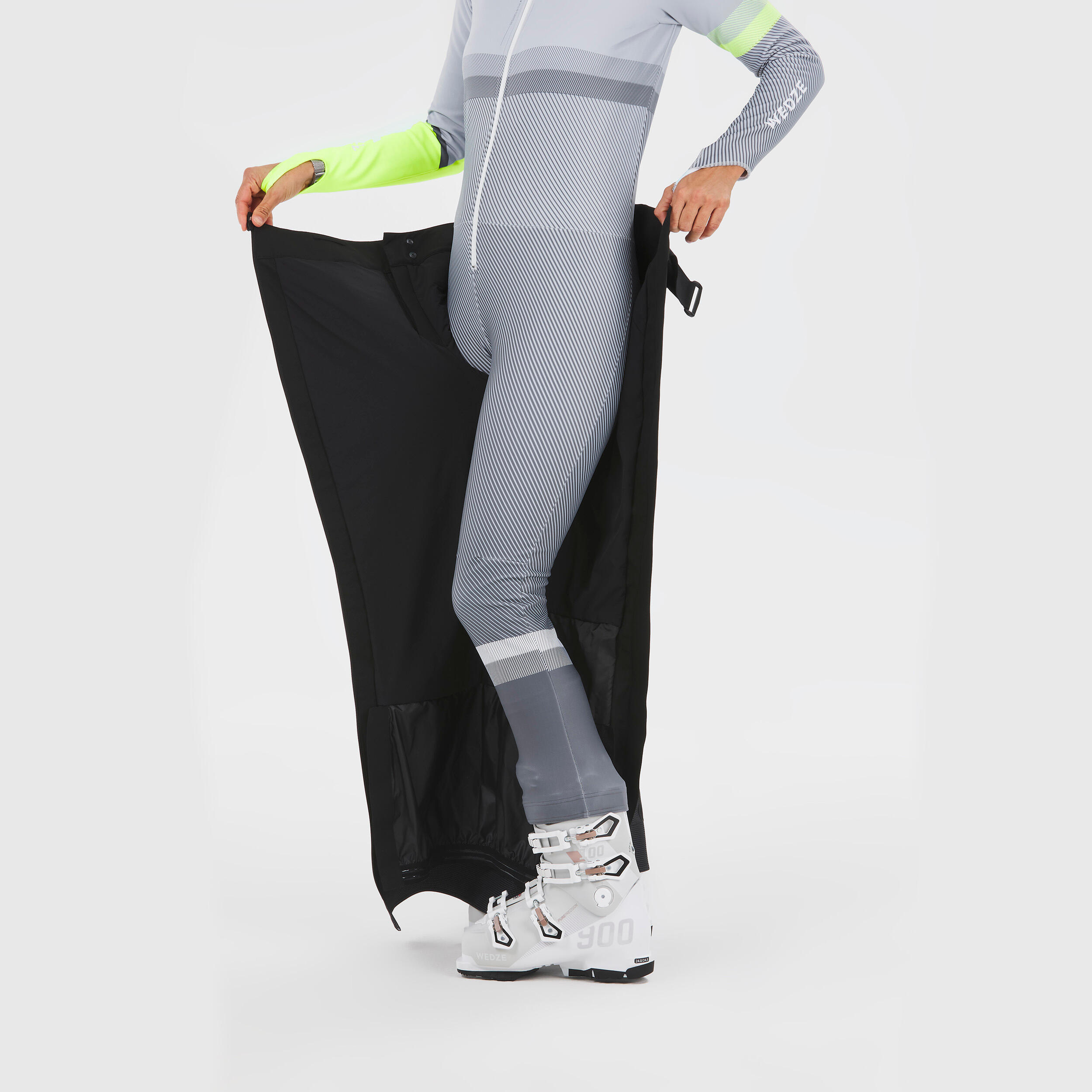 Skihose Erwachsene abnehmbar Wettkampf - 980 schwarz  6/9