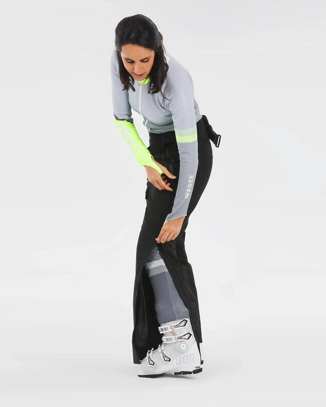 PANTALÓN DE ESQUÍ DE COMPETICIÓN UNISEX DESMONTABLE 980 - NEGRO