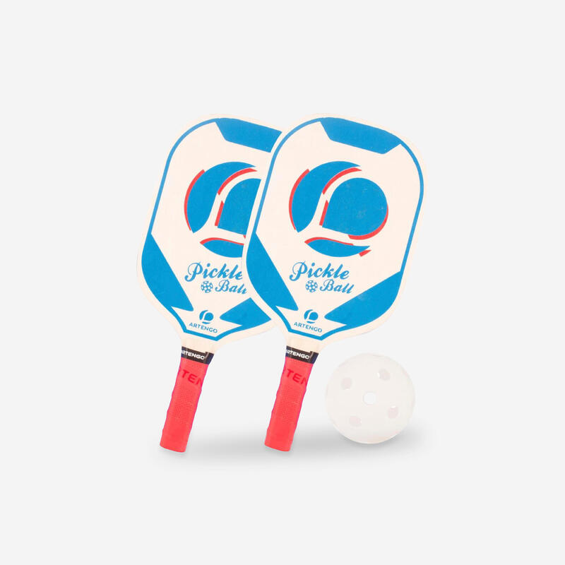 Pickleball Set mit 2 Schlägern blau