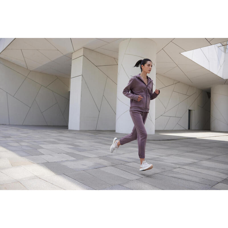 Pantalon de running chaud femme - Jogging 500 violet