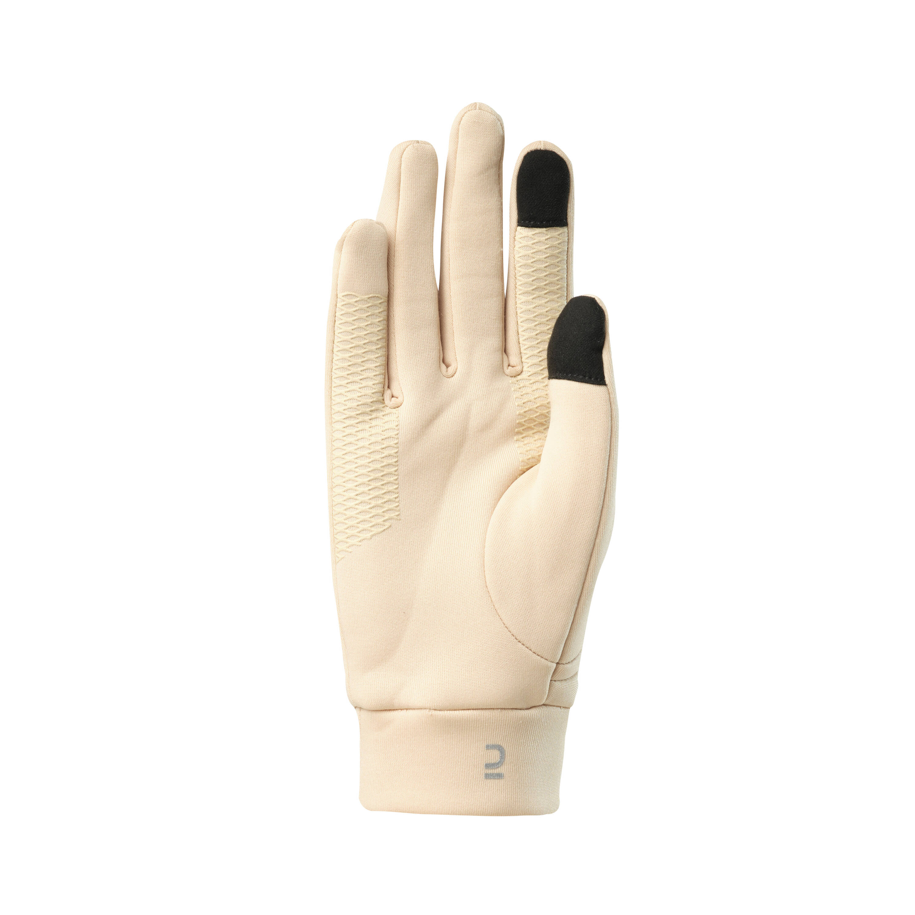 TREKKING GLOVES TREK550 FLEECE BEIGE -  2