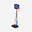 Tabela Basquetebol de Pé Regulável Dunk Criança 1,60 m a 2,20 m K900 Azul Preto