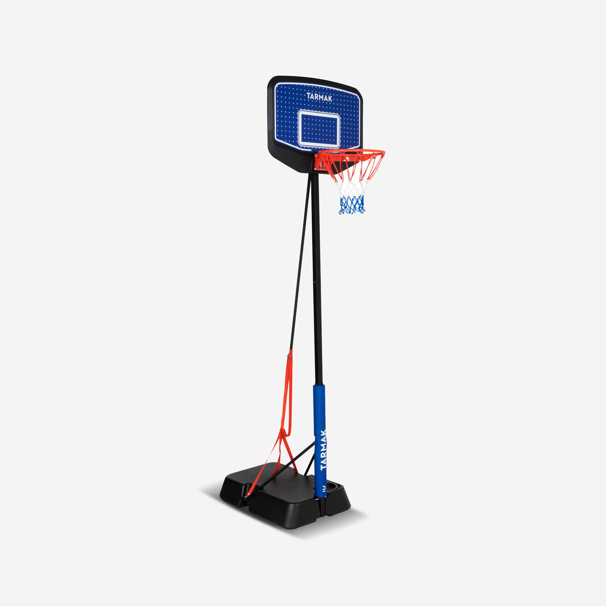Panier de basket Enfant Dunk sur pied réglable 1,60m à 2,20m - K900 Bleu Noir