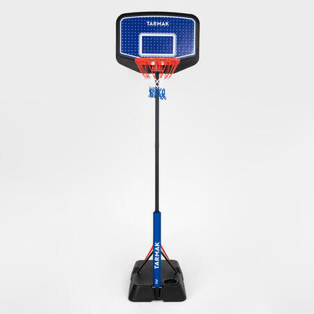 Баскетбольне кільце K900 дитяче від 1,6 м до 2,2 м на підставці синє/чорне