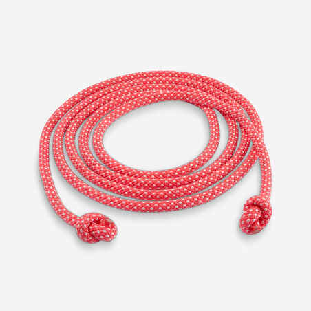 Rožnata vrv za ritmično gimnastiko (3 m)