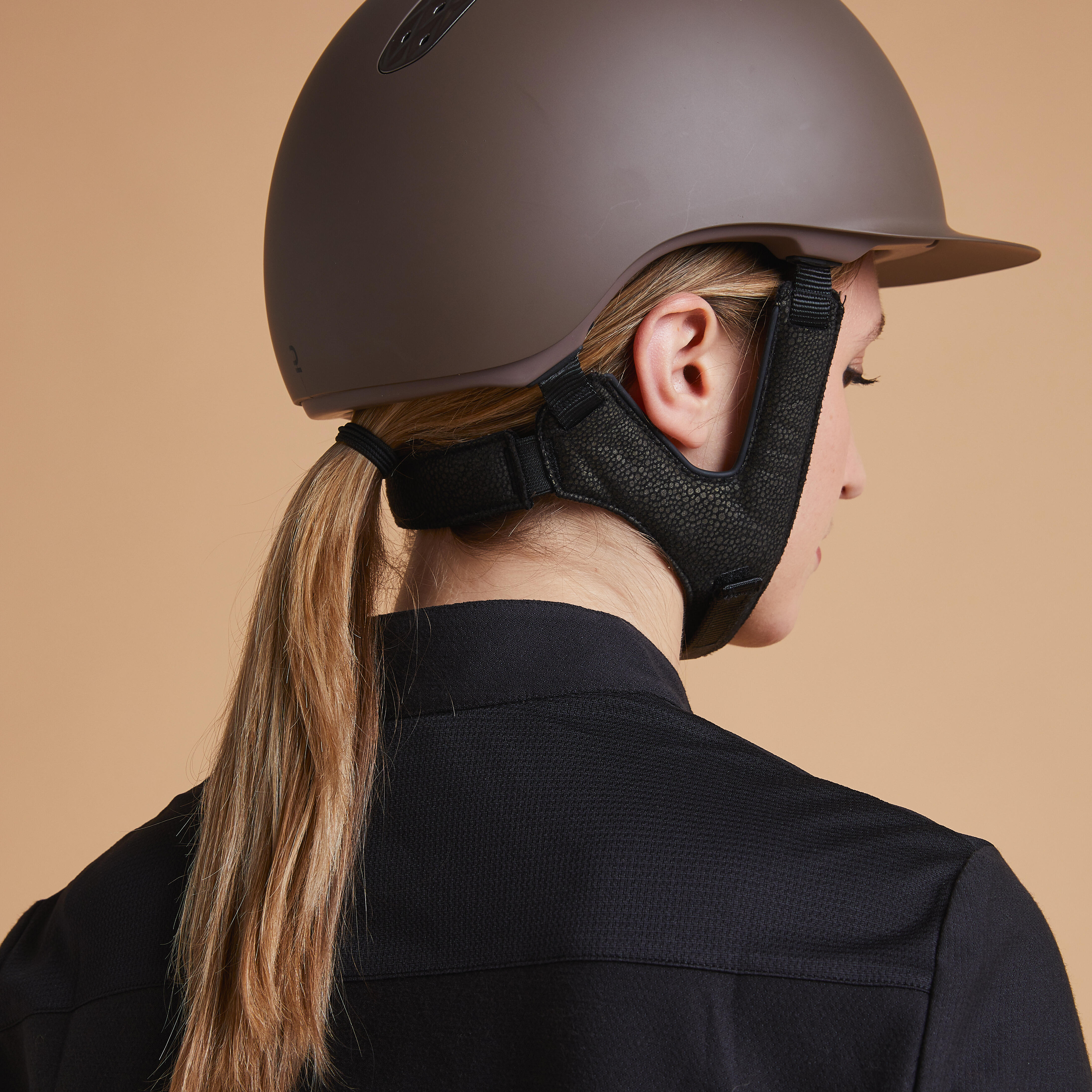 Kids'/Adult Horse Riding Helmet 520 - Pale Brown