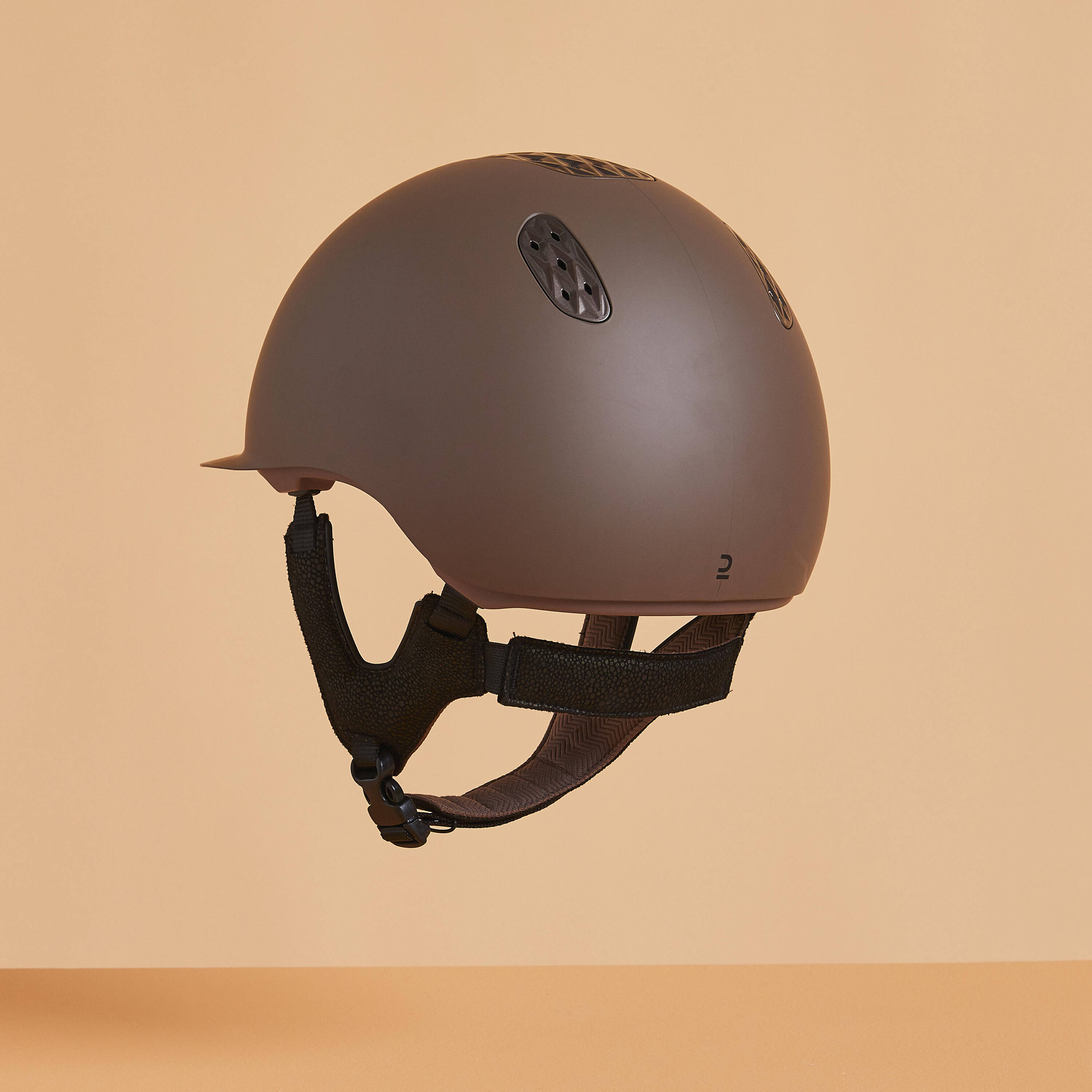 Kids'/Adult Horse Riding Helmet 520 - Pale Brown -  3