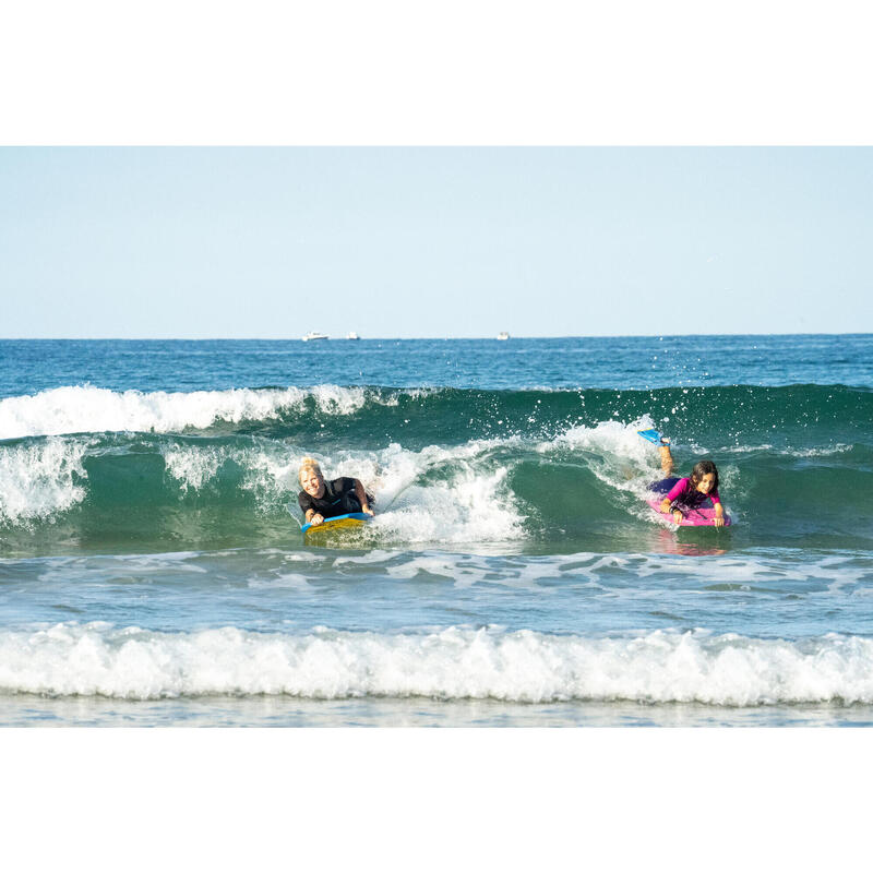 Pés de pato 100 bodyboard azul amarelo