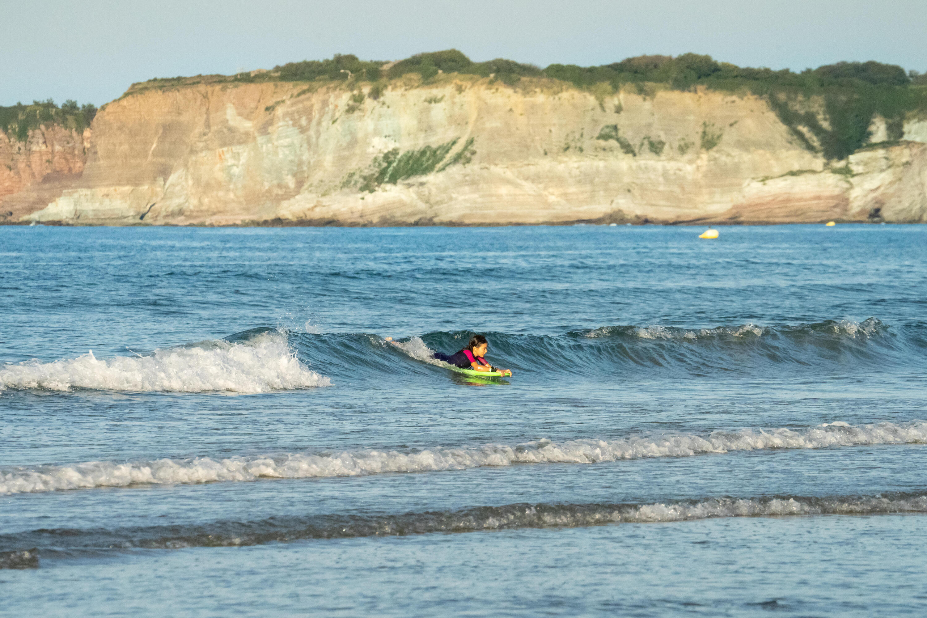 BODYBOARD 100 ENFANT 6-12 ANS - VERT 35" 10/11