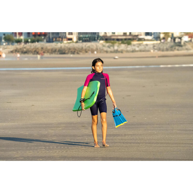 Bodyboard Radbug 100 Niños 6-12 Años Verde Económico Técnico 35" + Leash