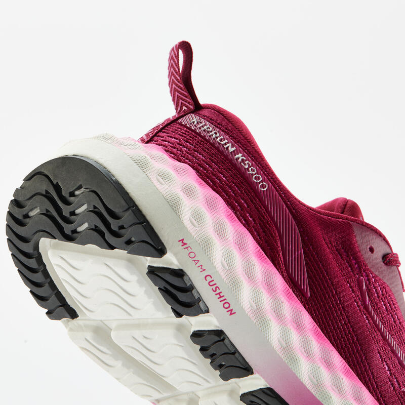 CHAUSSURES DE RUNNING FEMME KIPRUN KS900 BORDEAUX